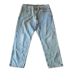Wrangler Mens Light Wash Comfort Superior Jeans Size 38 X 30